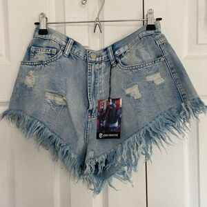 Born Primitive- cheeky female freedom jorts